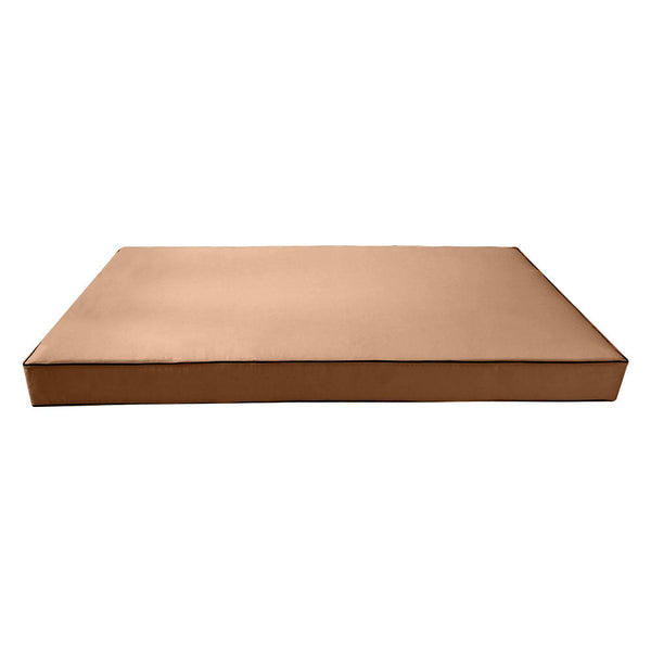 Contrast Trim 6" Twin Mattress Size 75x39x6 Outdoor Daybed Fitted Sheet Slip Cover Only -AD104