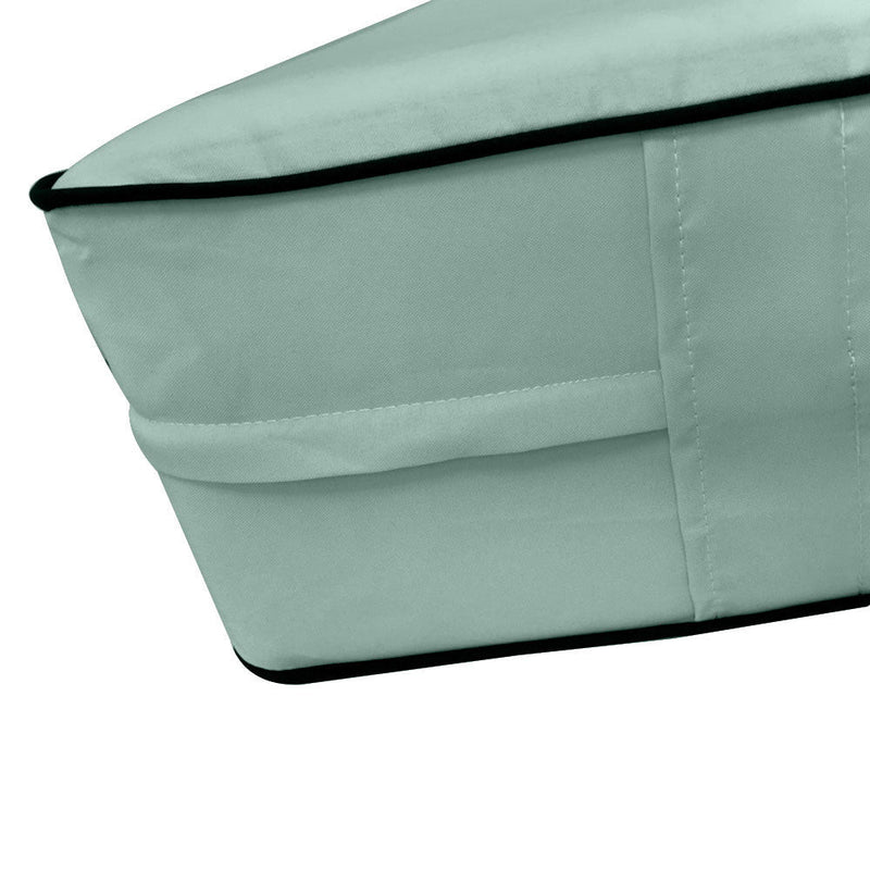 Contrast Pipe Trim 8" Full Size 75x54x8 Outdoor Daybed Fitted Sheet Slip Cover Only -AD002