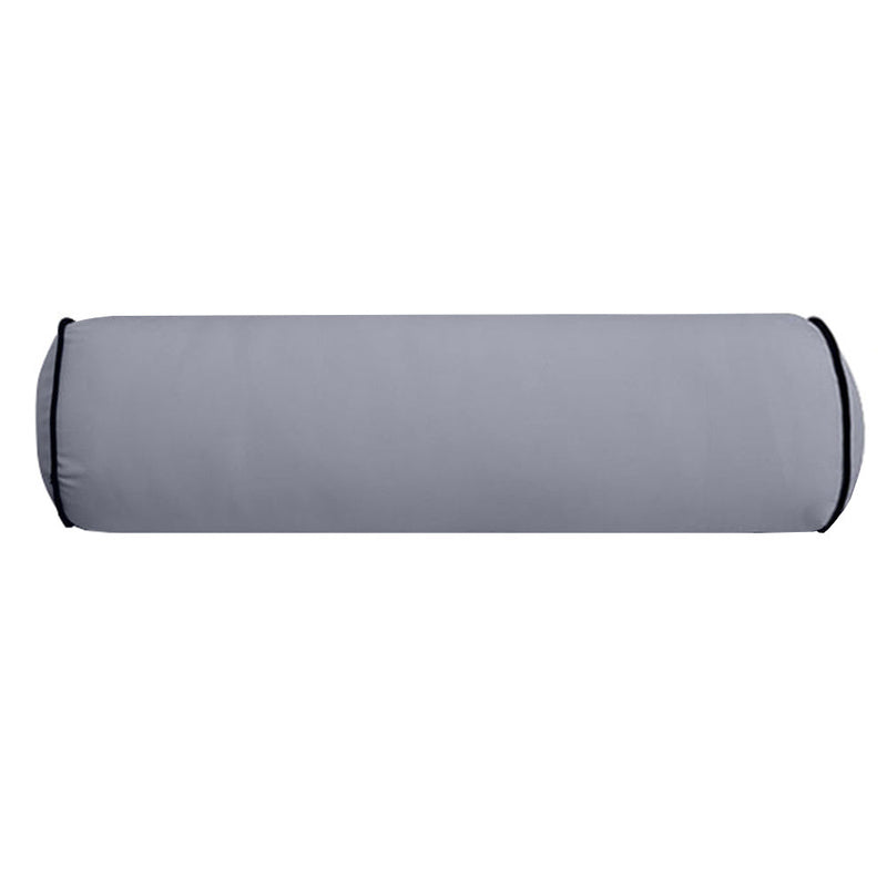 Contrast Pipe Trim Large 26x30x6 Outdoor Deep Seat Back Rest Bolster Cushion Insert Slip Cover Set AD001