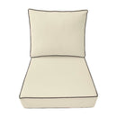 Outdoor lounge chair cushion
