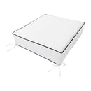 Outdoor lounge chair cushion