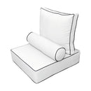 Outdoor lounge chair cushion