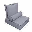 Outdoor lounge chair cushion