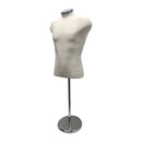 Cream 22''-43''H Adjustable Mannequin Shirt Form Neck Block With Base