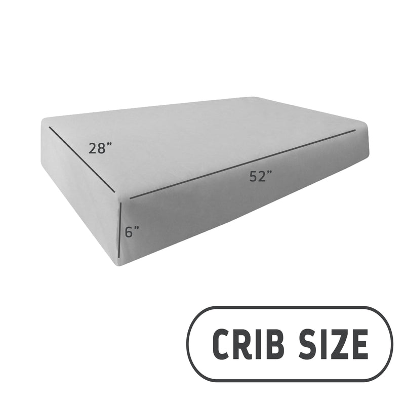 Crib Size 52x28x6 Outdoor Foam Daybed Mattress High Density 1.8 PCF Medium Firm