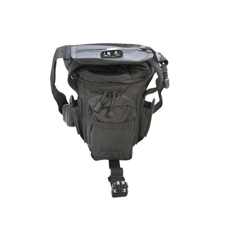 Condor Cross Over Drop Leg Rig Magazine Mag Dump Utility Pouch Leg Pouch Carrier-BLACK