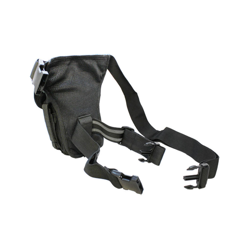Condor Cross Over Drop Leg Rig Magazine Mag Dump Utility Pouch Leg Pouch Carrier-BLACK