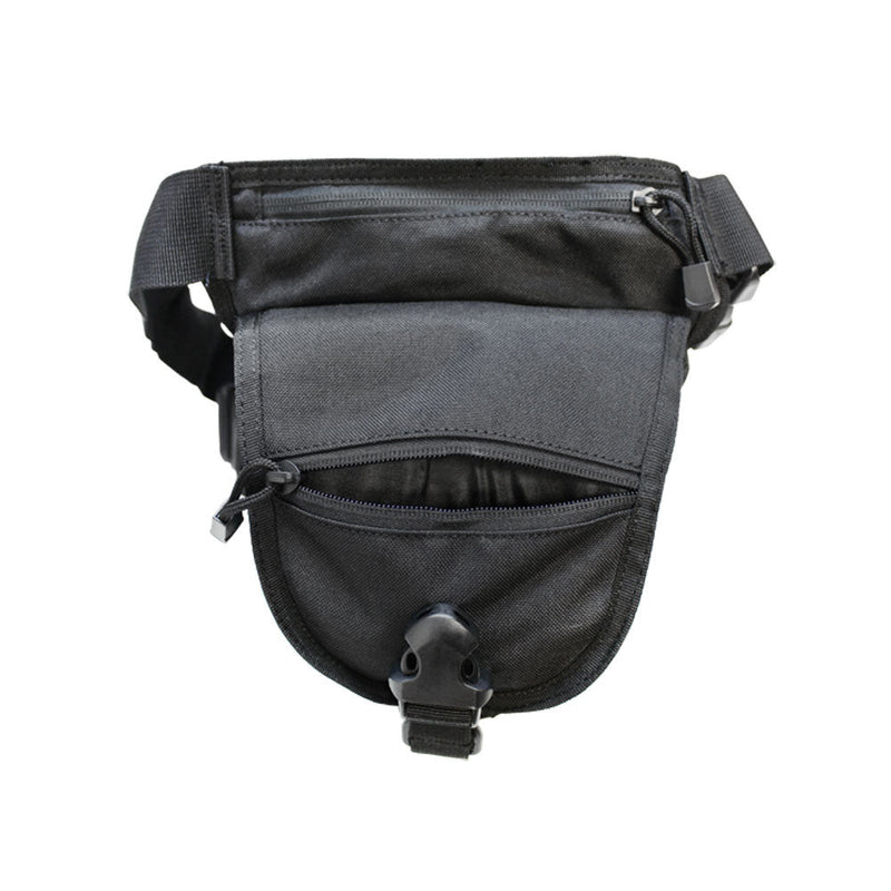 Condor Cross Over Drop Leg Rig Magazine Mag Dump Utility Pouch Leg Pouch Carrier-BLACK