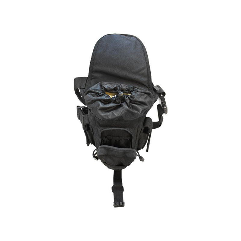 Condor Cross Over Drop Leg Rig Magazine Mag Dump Utility Pouch Leg Pouch Carrier-BLACK
