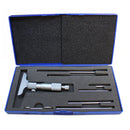 Depth Micrometer Set Hardened Toolmaker Range 0-6'' GRAD .001'' Measure