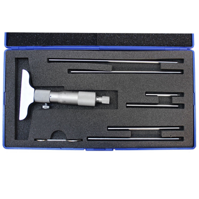 Depth Micrometer Set Hardened Toolmaker Range 0-6'' GRAD .001'' Measure
