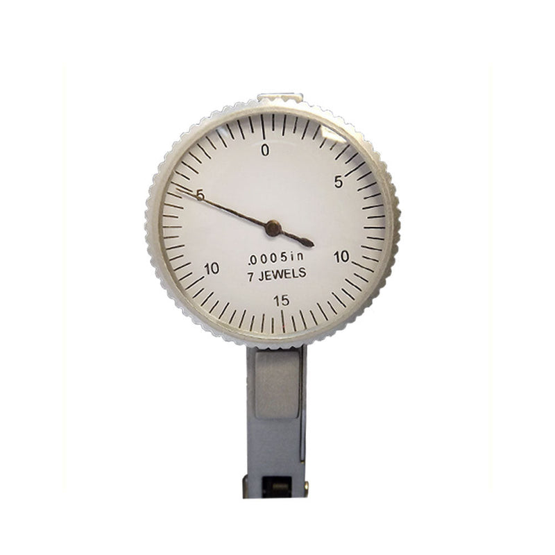 Dial Test indicator Graduation .0005'' Set Reading 0-15-0  7 Jewels White Face