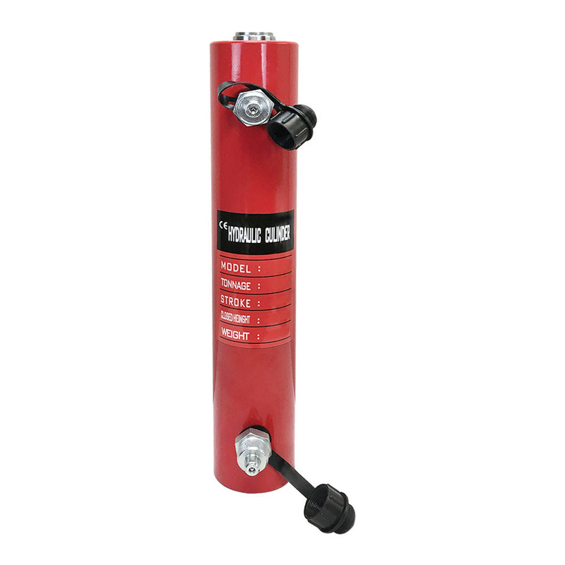 Double Acting 30-Ton Hydraulic Cylinder 12" Stroke Jack Ram 19.25" Closed Height