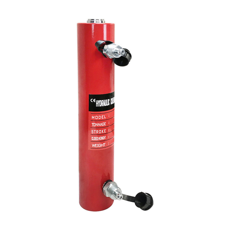 Double Acting 30-Ton Hydraulic Cylinder 12" Stroke Jack Ram 19.25" Closed Height