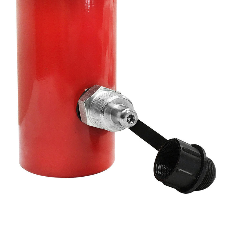 Double Acting 30-Ton Hydraulic Cylinder 12" Stroke Jack Ram 19.25" Closed Height