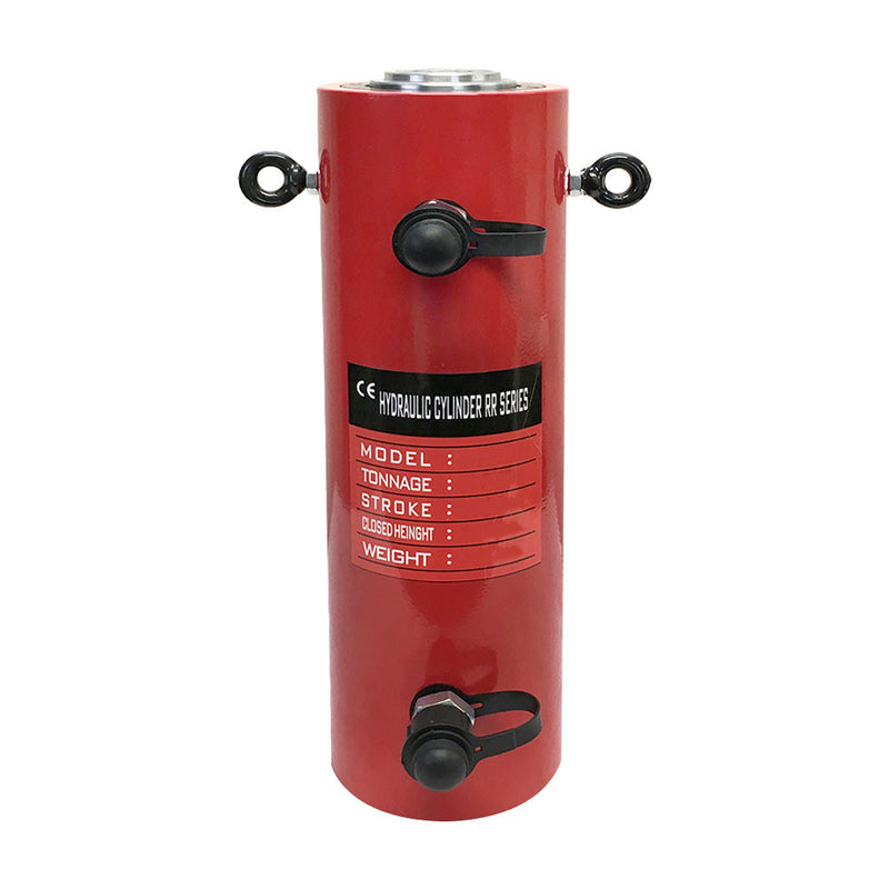 Double Acting 50-Ton Hydraulic Cylinder 8" Stroke Jack Ram 15.35" Closed Height
