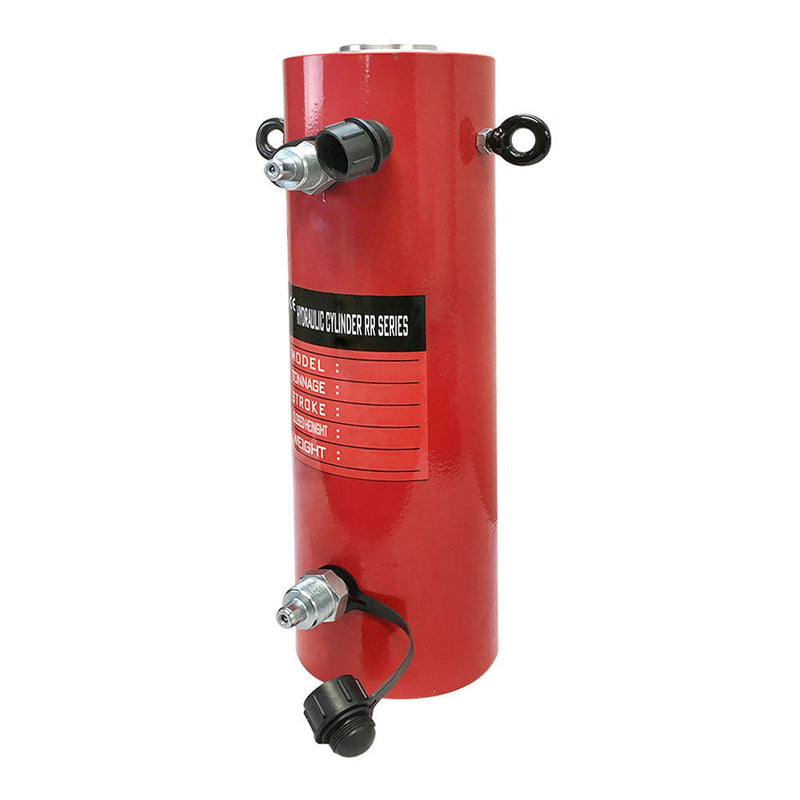Double Acting 50-Ton Hydraulic Cylinder 8" Stroke Jack Ram 15.35" Closed Height