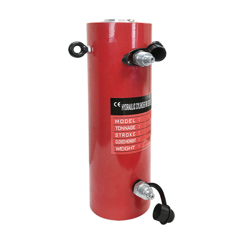 Double Acting 50-Ton Hydraulic Cylinder 8" Stroke Jack Ram 15.35" Closed Height