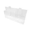 Double Lucite Acrylic Gridwall Brochure Holder Magazine Literature Holder