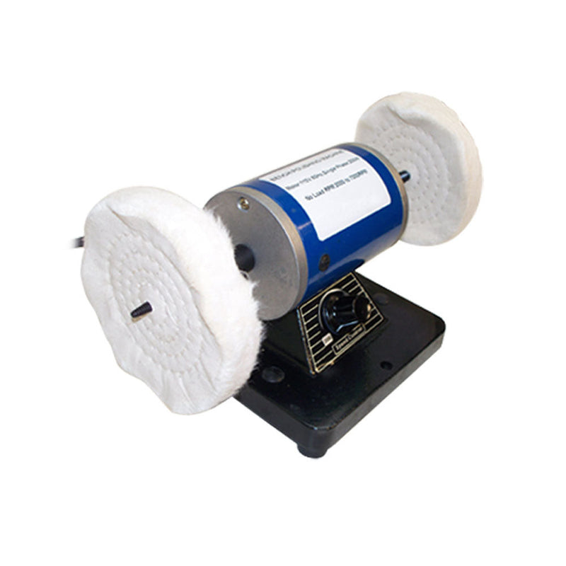 Dual 4-1-4" Polisher Polishing Buffer Buffing  Bench Top Machine Jeweler