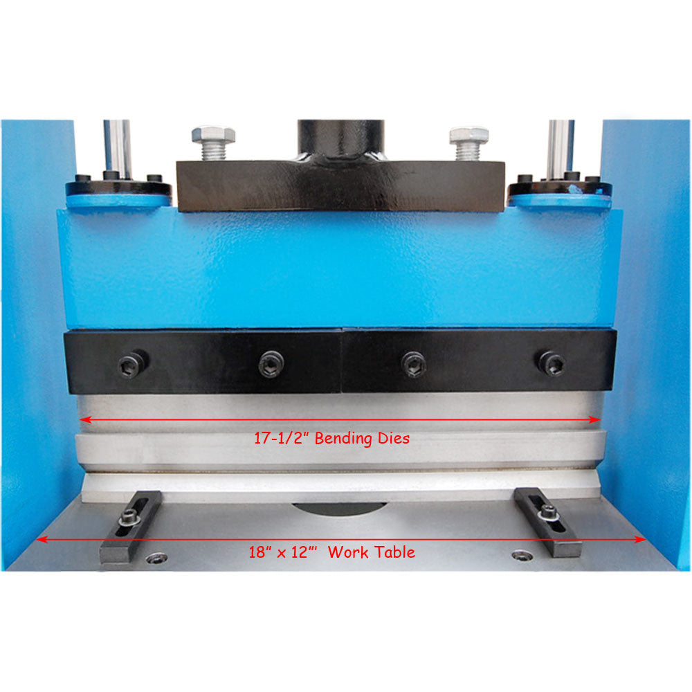 Electric 30 Ton Hydraulic Press Brake Bender Bending 3 Phase 220 Volt - 18.5" x 5/32"