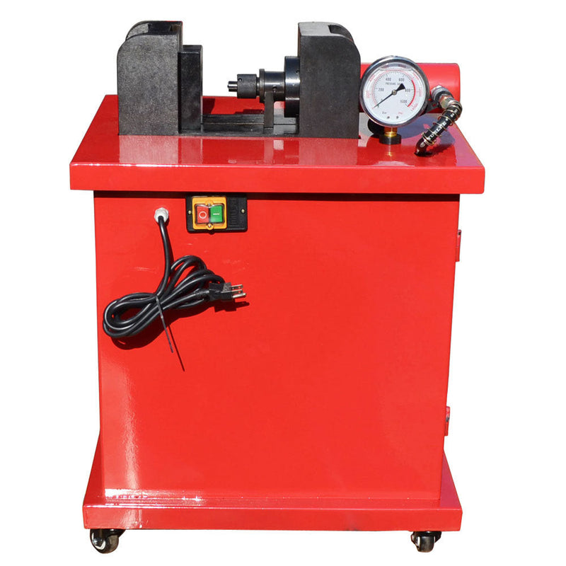 Electric 4-3/4" x 3/8" Thickness BUSBAR Bender Cuttter Puncher w-4 Dies Hydraulic 2 Speed - 110 volt