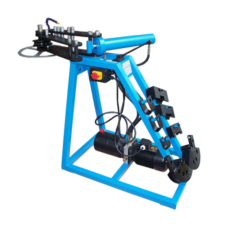 Electric Powered 10 Ton Hydraulic Pipe Tube Bender Bending 110 Volt - 3 Dies