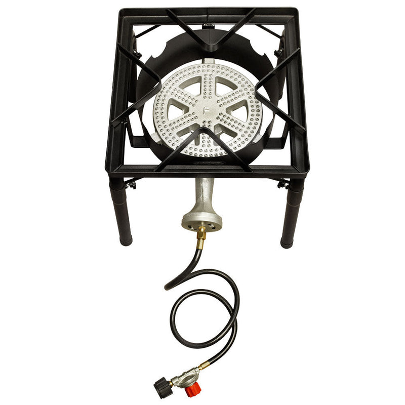 EXTENDED LEGS Large Propane Portable Gas Stove Burner Camper Cooker High Pressure UL Regulator