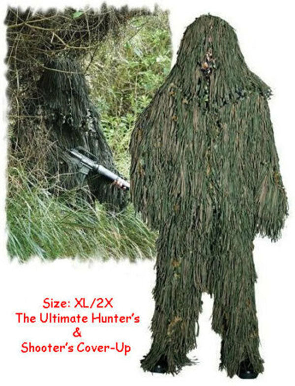 FAT BOY Ghillie Suit Concealment Cover Up Hunter Sniper Paintball XL-2X