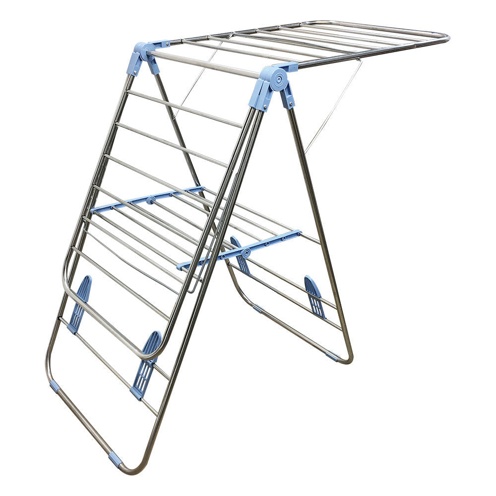 Folding Collapsible Clothes Drying Rack Clotheslines Laundry Hangers
