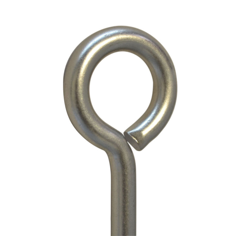 Forge Style Marine Stainless Steel 1/2" x 10" Turned Eye Bolt Nut and Washers  250 Lb Cap.