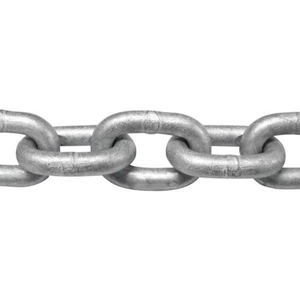 Grade 30 Proof Coil Chain Hot Dip Galvanized Steel 5/8" x 150 Ft