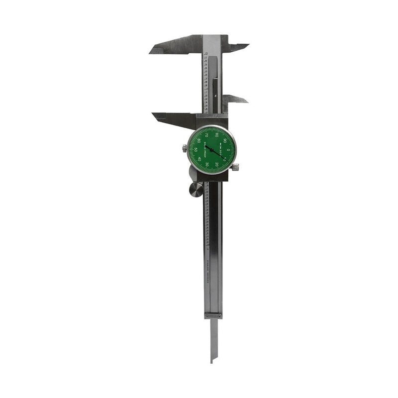 GREEN Face 0-6'' stainless Steel 4 Way Dial Caliper Shock Proof 0.001'' Graduation