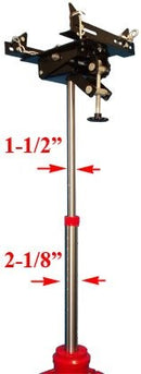 HD 1-2 Ton Hydraulic Telescopic Tall Transmission Jack 34-5-8 to 73"