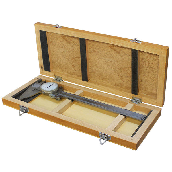 HD 8'' Stainless Steel Long Range Dial Caliper Upper Jaw 0.001'' Graduation