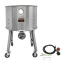 HD Stainless Steel High Pressure Propane Stove Burner W- Wheel 200,000 BTU