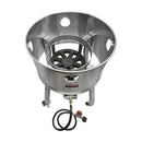 HD Stainless Steel High Pressure Propane Stove Burner W- Wheel 200,000 BTU