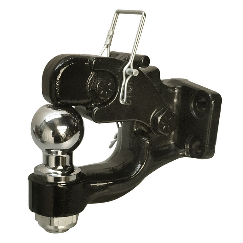 Heavy Duty  8 Ton Pintle & 2'' Ball Combo Trailer Hitch Towing Tow Hitch Hauler