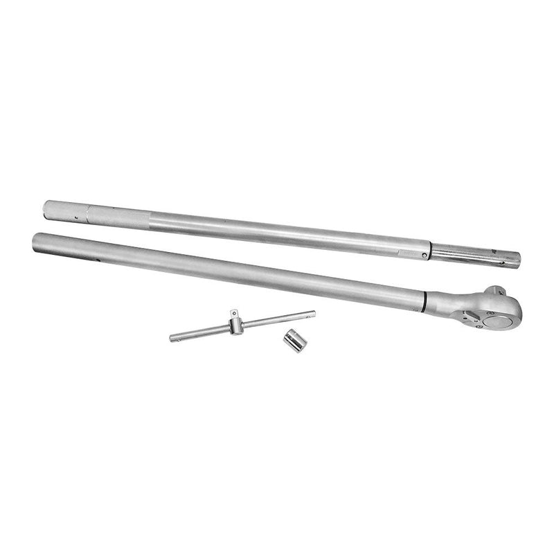 Heavy Duty 1" Drive Preset Type Ratchet Head Torque Wrench Max 900 Ft-Lb  60'' Long Adjustable Click Clicker