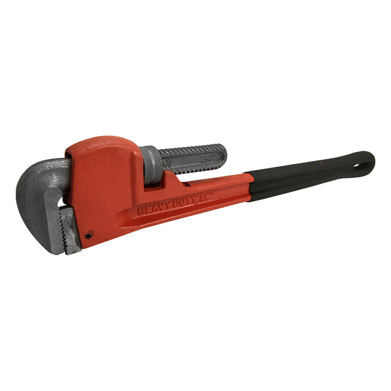 Heavy Duty 24'' Adjustable Pipe Wrench Plumbing Monkey Soft Grip