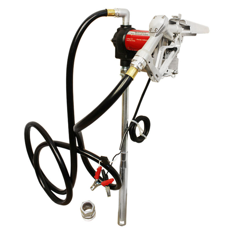 Heavy Duty Industrial Fuel Pump Transfer Kit 12V 15 GPM Gas Pumping 30min Cycle