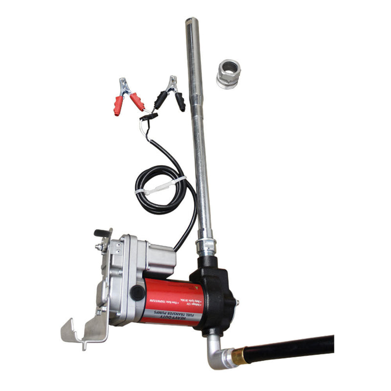 Heavy Duty Industrial Fuel Pump Transfer Kit 12V 15 GPM Gas Pumping 30min Cycle