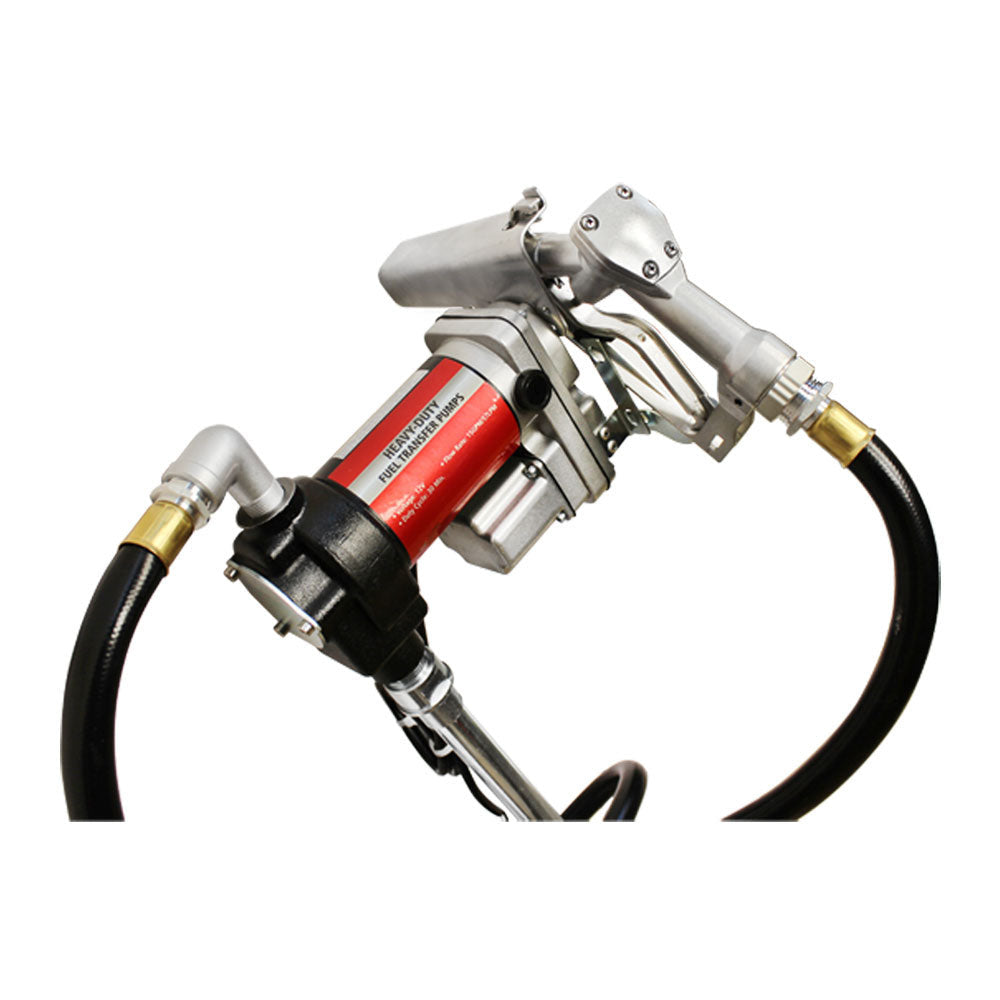 Heavy Duty Industrial Fuel Pump Transfer Kit 12V 15 GPM Gas Pumping 30min Cycle