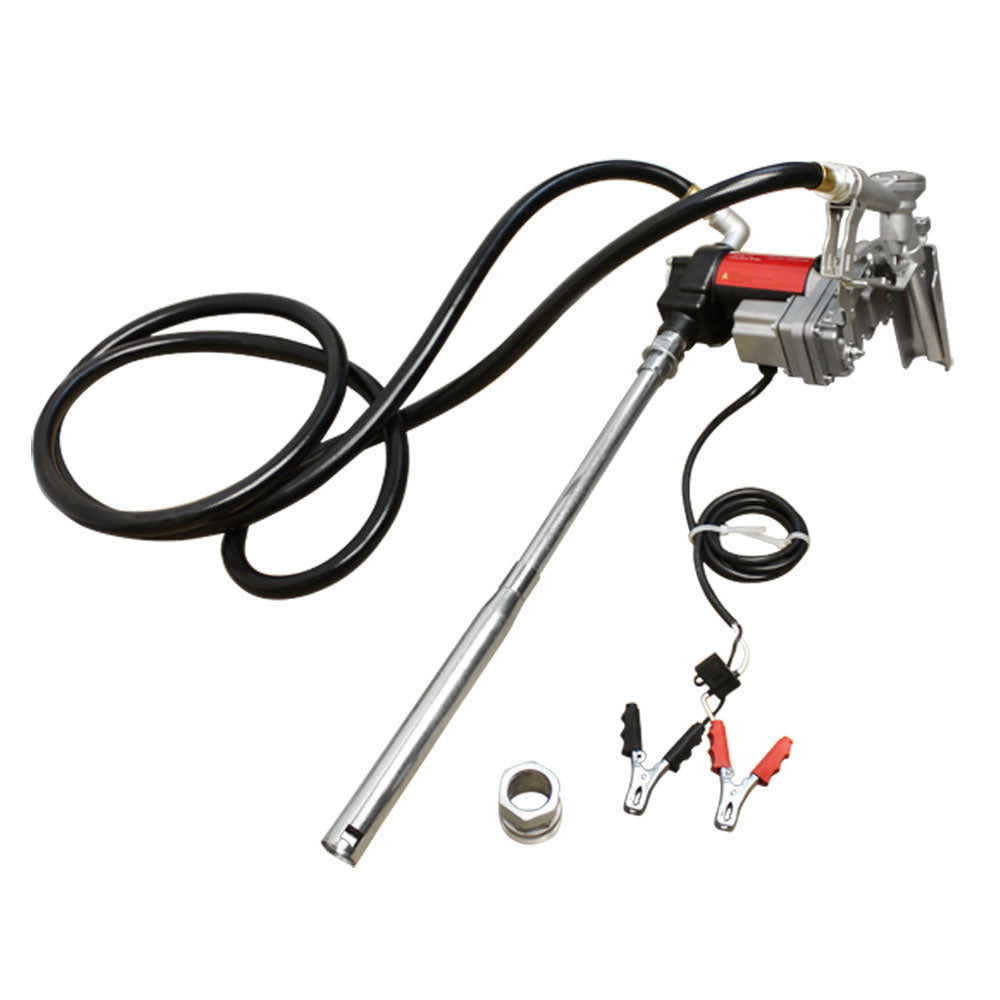 Heavy Duty Industrial Fuel Pump Transfer Kit 12V 15 GPM Gas Pumping 30min Cycle