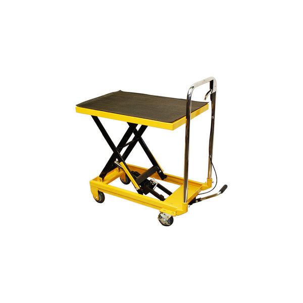 Heavy Duty Mobile 330LB Hydraulic Table Lift 9" to 28" Jack Cart