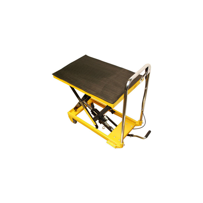 Heavy Duty Mobile 330LB Hydraulic Table Lift 9" to 28" Jack Cart