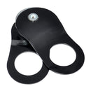 side view of 16000 lbs winch pulley block showing smooth rotating wheel and durable build