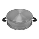 High Quality 18 Quart Stainless Steel Low Pot With Lid Capsule Base Cookware