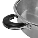 High Quality 18 Quart Stainless Steel Low Pot With Lid Capsule Base Cookware