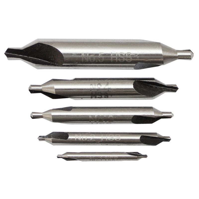 HSS Center Drill Set 60 Degree Combined Drill Set